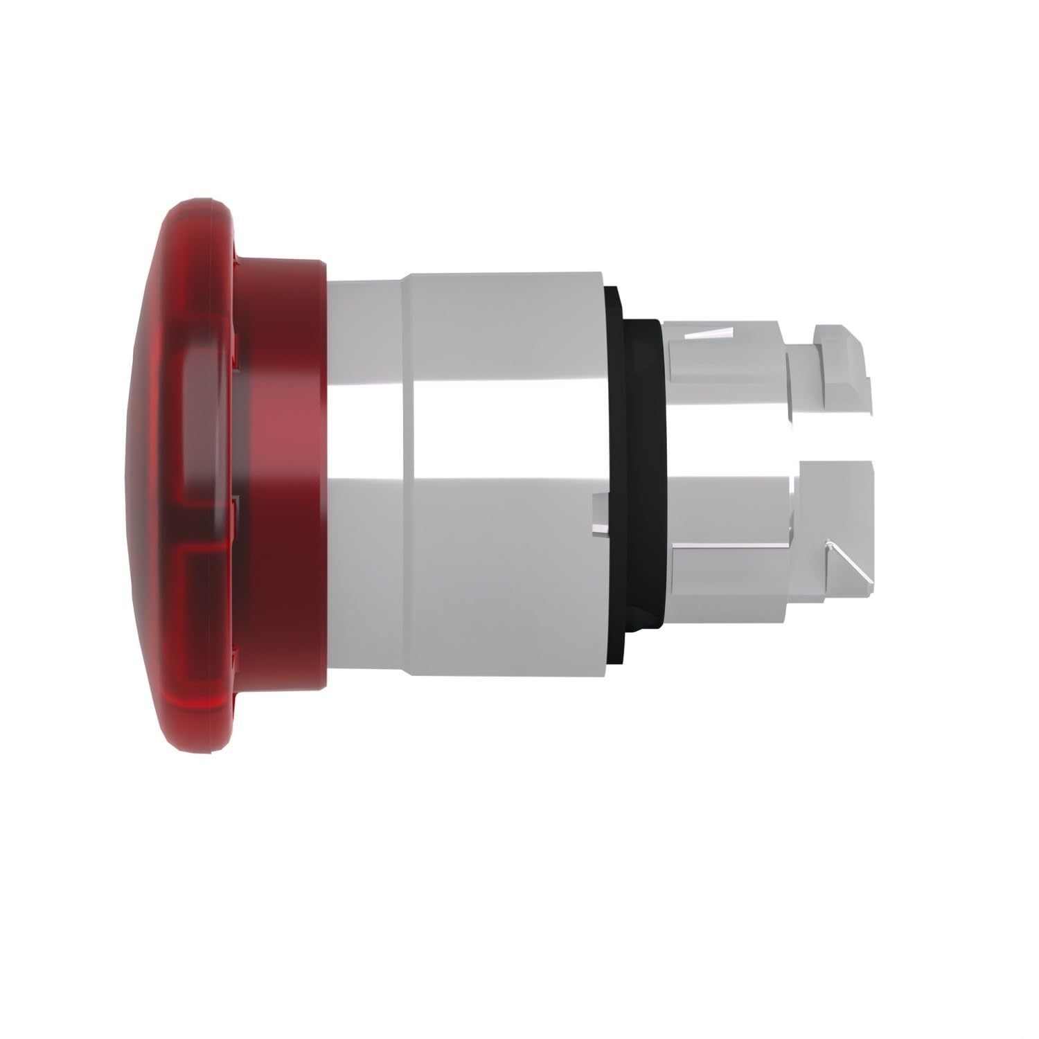 Schneider Electric ZB4BW643 Cabeza de Pulsador Iluminado Diámetro 40, Pulsar-Tirar Diámetro 22, Rojo