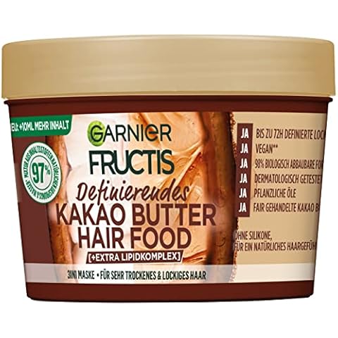 Garnier Kakao Butter 3in1 Haarmaske für trockenes und lockiges Haar Cover