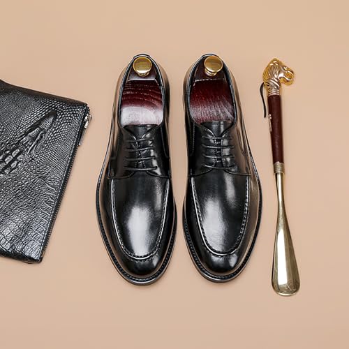 Mens Oxford Shoes, Business Dress Shoes for Men Lace-Up Formal Leather Derby Classic Casual Comfortable Oxfords4