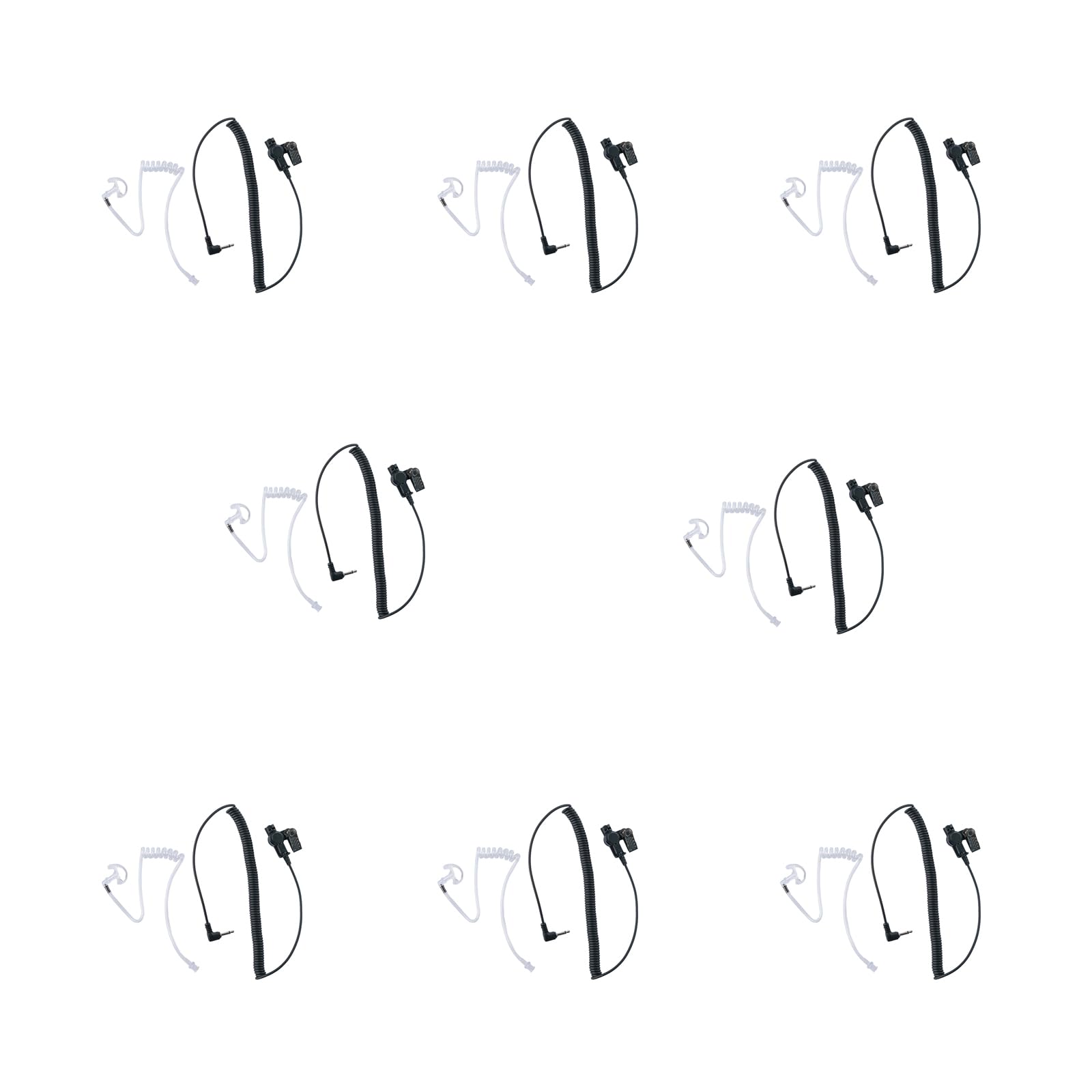 3.5mm Listen Only Earpiece&amp;Replacement Earbuds for Walkie Talkie ,8pack