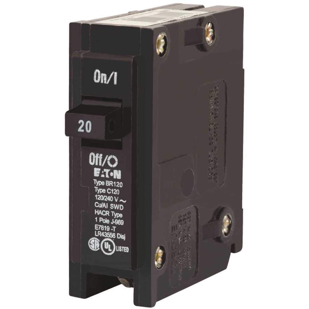 Photo 1 of [UNTESTED] Eaton Corporation Br120 Single Pole Interchangeable Circuit Breaker, 120V, 20-Amp