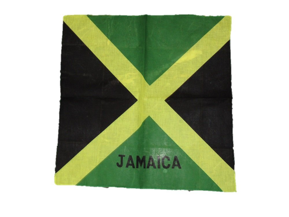 AES 22x22 Inch Jamaica Jamaican Flag Bandana