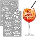 Produktbild BOOMTOP 14 Stück Apero Glas Personalisiert Aufkleber Rub On Sticker Apero Spritz Gläser Aufkleber Weiß Holy Aperoli Sprüche Rub Ons Folie Transferfolie Geschenk für Aperolliebhaber Aperoliker