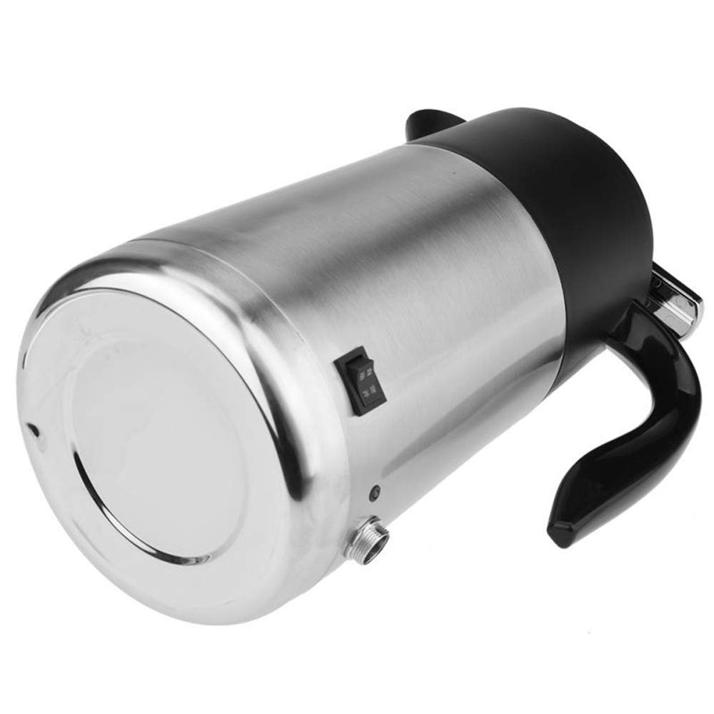 Portátil de 1300 ml de Coche Calentador de Agua Calentador de Agua Acero Inoxidable Taza de calefacción eléctrica Botella de ebullición para Viajes