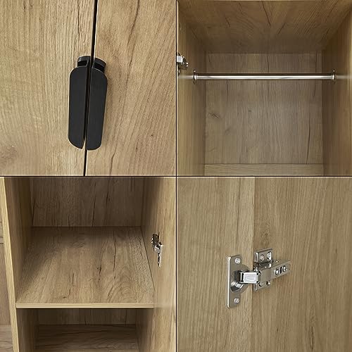 Variante de [en.casa] en.casa armarios Efecto Roble 176×80×52 cm