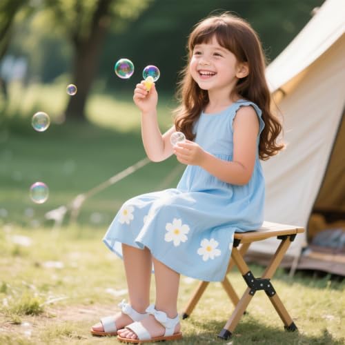 Image of Kiderence Toddler Flower Girl Sandals Open Toe Dress Shoes Wedding Party