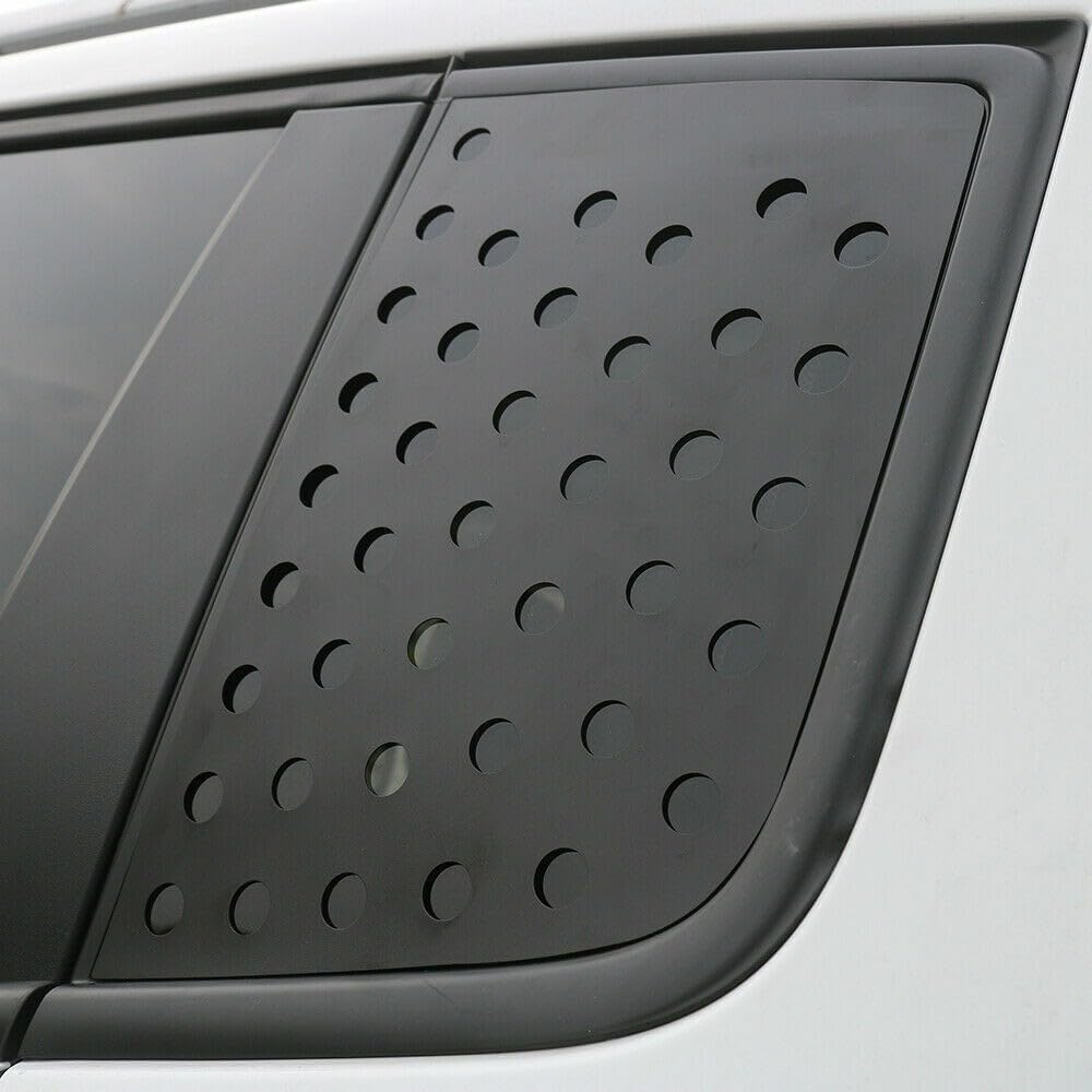 Rear Triangular Window Glass Decor Cover Trim Exterior for Jeep for Renegade 2016-2019 Black 2 Pieces/Set-Pakcage RTWGDCTFJR2E