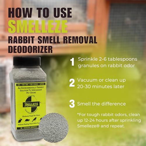 Image of SMELLEZE Natural Rabbit Odor Eliminator Deodorizer: 2 lb. Granules Removes Urine & Poop Stench
