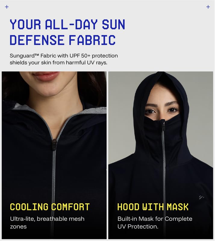 Image of BLUE TYGA Womens Sunscreen Jacket 2.0 - Advanced Protection from Sun & Pollution - UPF 50+ Protection