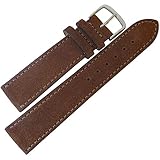 Fluco 20mm Rust Suede Leather Watch Strap