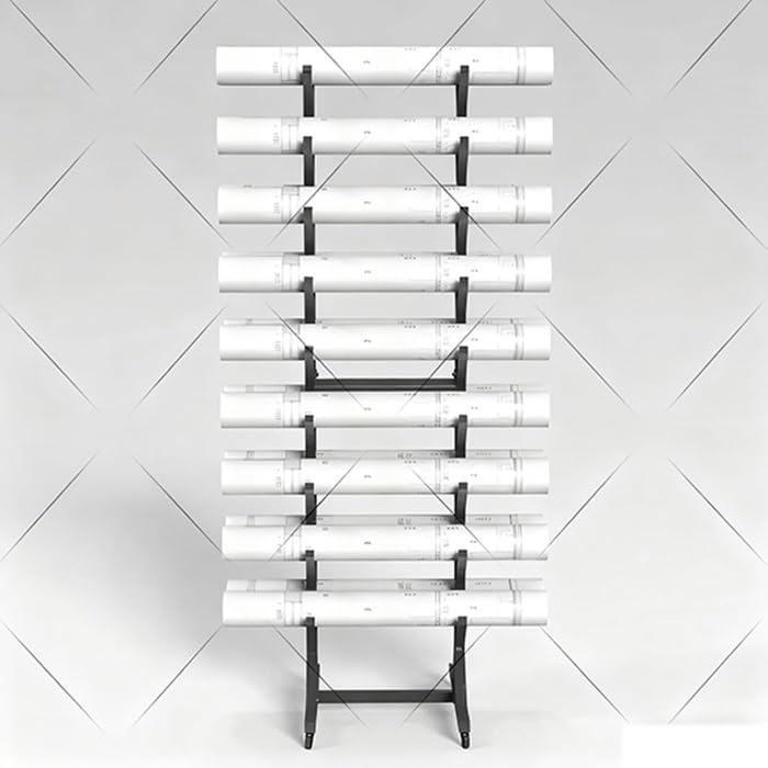 Estantería de pared para planos y rollos de documentos en proyectos de ingeniería 3