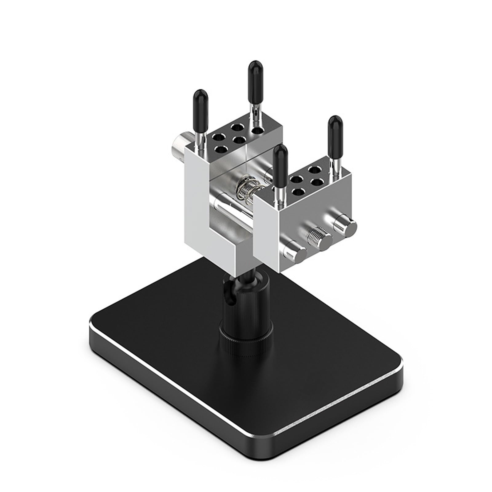 Msioytog Twin Purpose Miniature Desktop Vise Feature Removable Base And 360 Degree Ball Joint For Jewelry Electronics Assembly Fast Release Clamping Systems Vise
