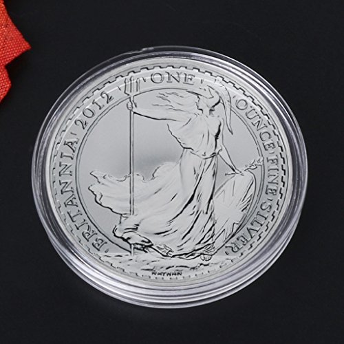 Capsula redonda acrílica para monedas 38.6mm transparente miniatura 2