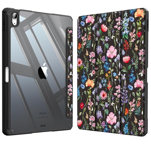 Coque iPad Air M4 11 pouces anti-chute avec fente stylet sécurisée pour éviter les pertes