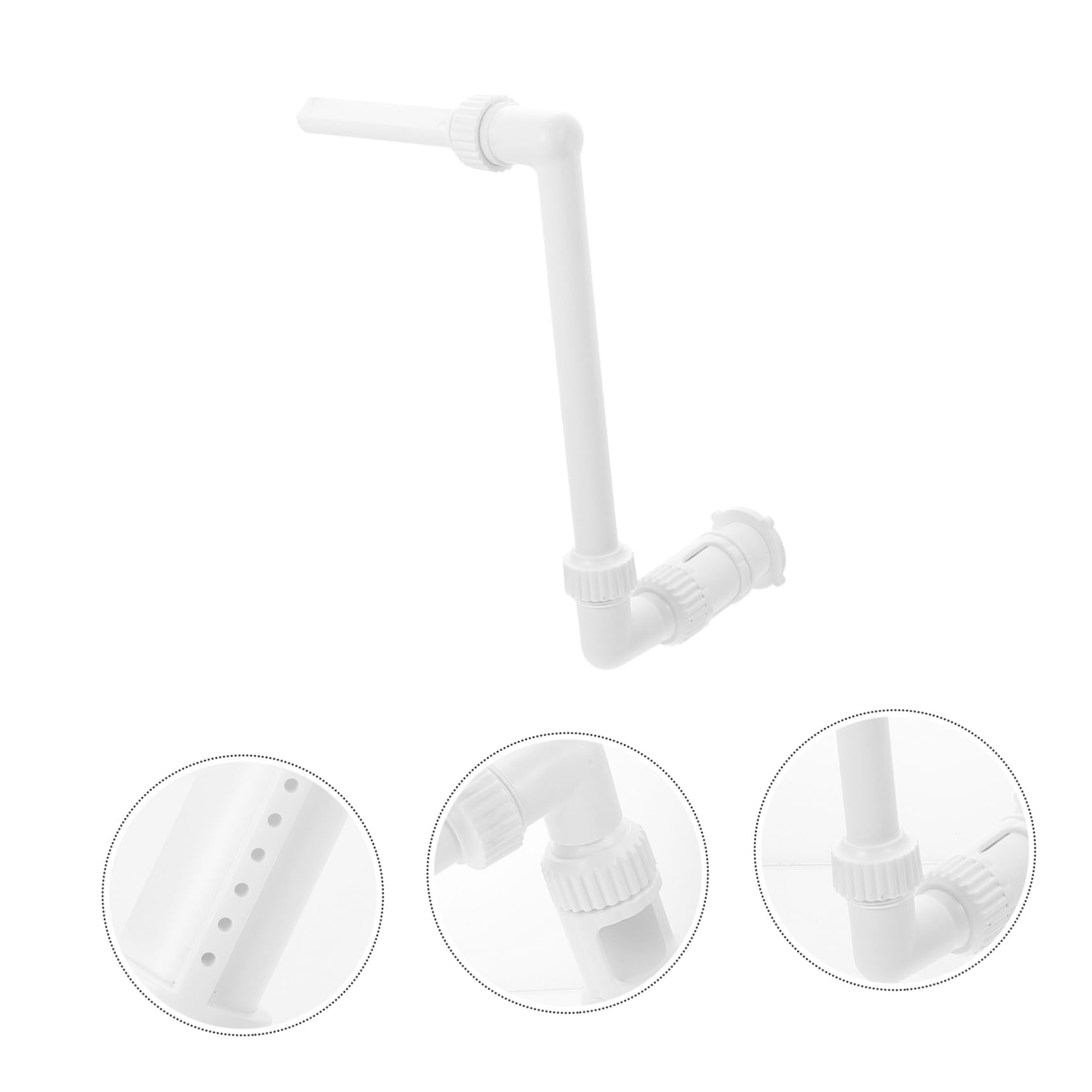 Soporte para Fuente de Piscina de Plástico PP Blanco 1 Juego