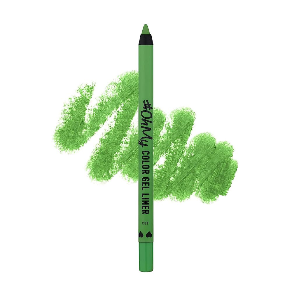 Lamel- Long lasting Oh My color Gel eye liner 403-Green |Creamy texture |Super long lasting |Glides effortlessly |Vibrant shades |1.4gm