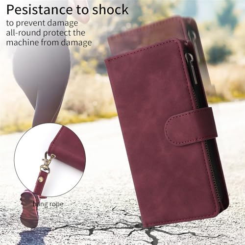 Housse iPhone 17 Pro Max noir en cuir avec sangle pour sécuriser vos sorties - 7