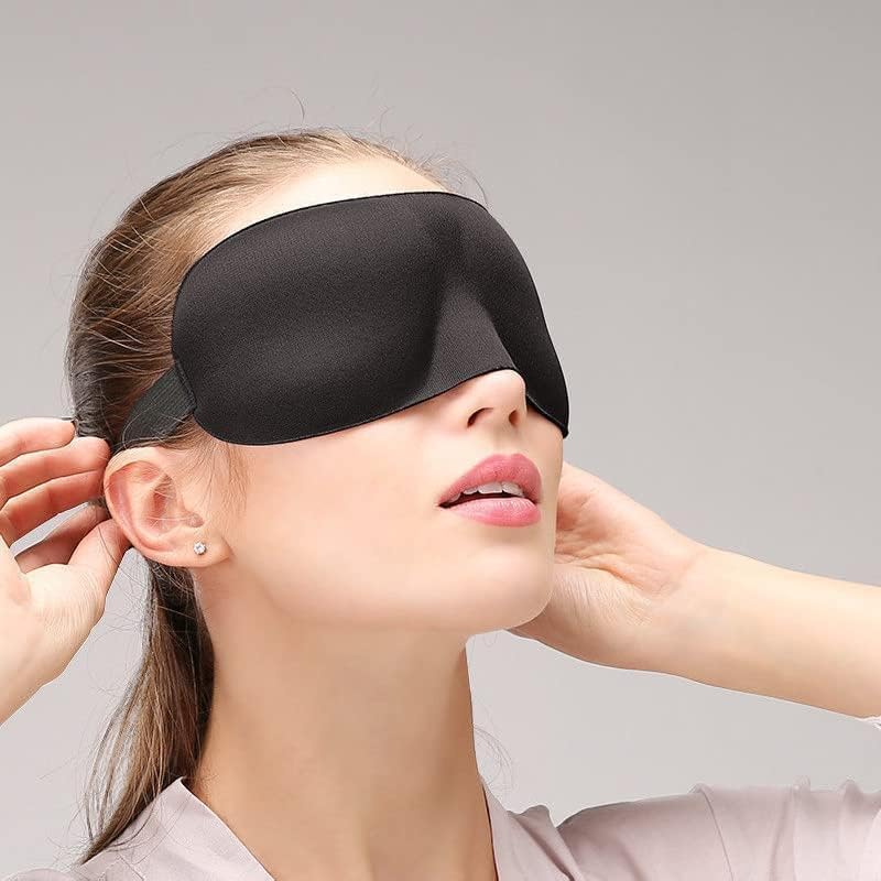 GION Sleep Eye Mask for Men & Women 3D Contoured Sleeping Mask Adjustable Strap Soft Breathable Light Blocking Eye Cover for Travel Meditation Yoga Night Sleep-image-44