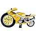 Produktbild CattleBie Kreative Künstlerisches Motorrad Wecker Tischuhr Modell for Haushalts-Regal Schmuck (Color : Yellow)