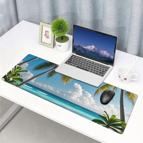 Tapis de souris de jeu XXL à bords cousus pour glisse fluide et précise - 7