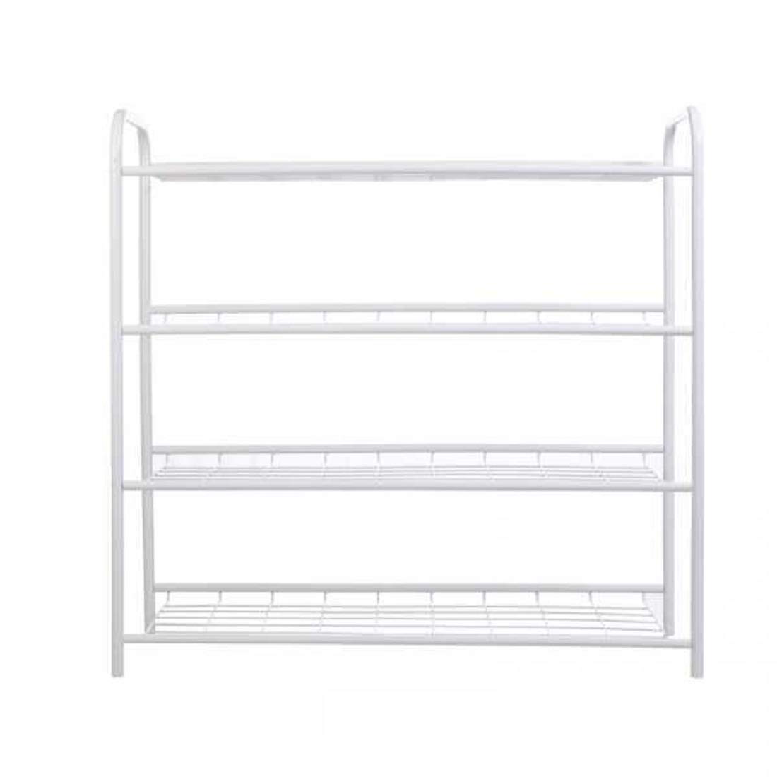 TidyHomz Montone Multipurpose Foldable 4 Tier White Shoe Rack | Rust Proof |Ample Storage Space | Versatile | Durable