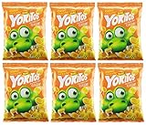 YOKITOS Assado Feito de Milho Sabor Queijo 54 gr. 6 PACK | Cheese Flavored Corn Chips 1.9 oz. 6 Pack.