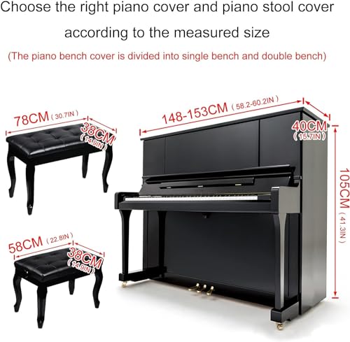 Housse de protection pour piano électrique en textile noble et durable - 2