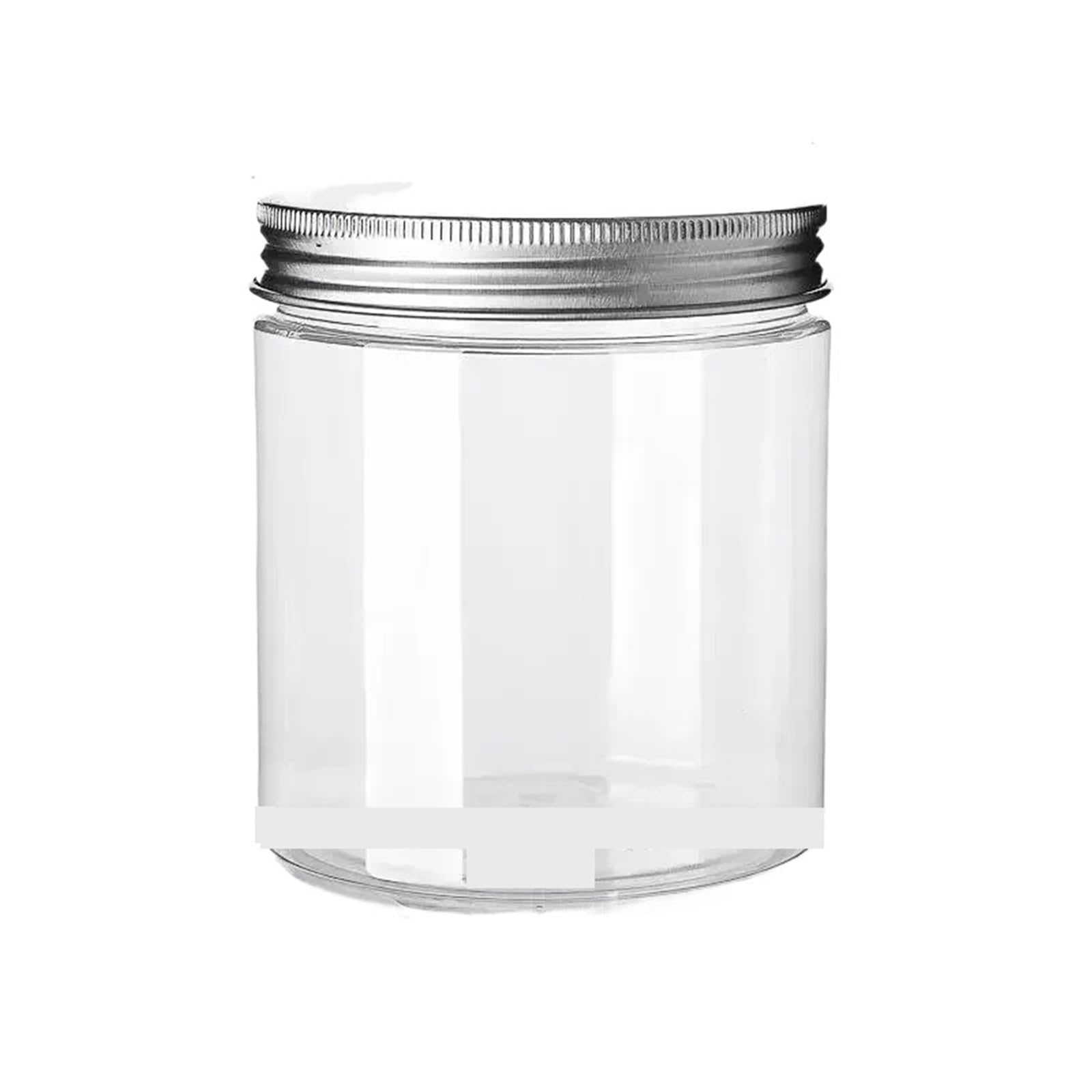 Botes Mermelada 20 tarros de plástico PET transparentes 250 ml con tapas aluminio doradas o plateadas for cosméticos, cremas faciales, alimentos, suministros for el hogar(Silver-lid)