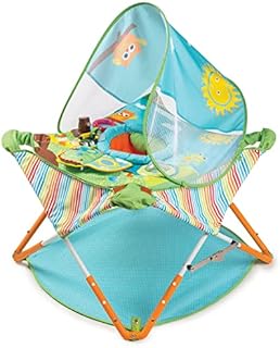 Summer Pop 'N Jump Portable Baby Activity Center - Lightweight Baby Jumper with Toys and Canopy for Indoor and Outdoor Use