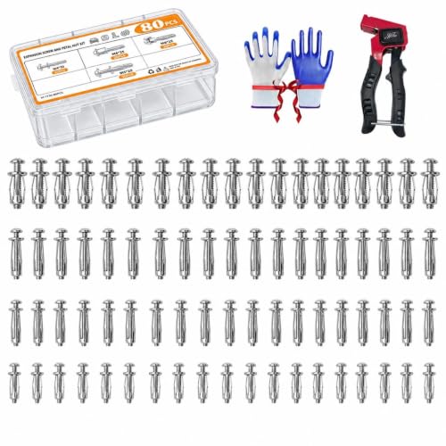 Flower Nuts Screws Button Rivet Locking Set Fastener Tool Expansion Petal