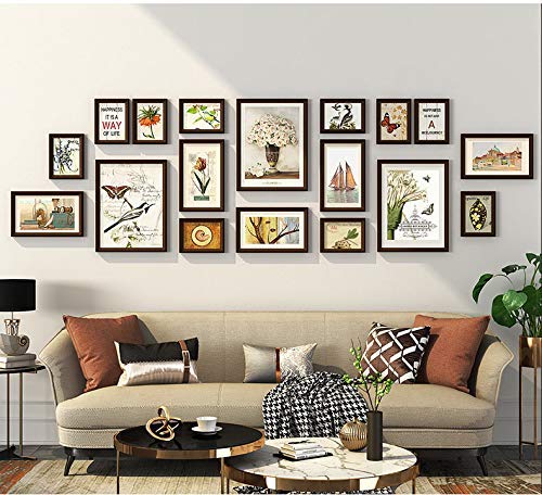 値下げ！【新品】リビングルーム装飾画 装飾画~2 Amazon.co.jp: 18セットのリビングルームの寝室の背景写真の壁の