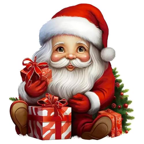 Vinilo Decorativo Santa Claus Rojo y Blanco