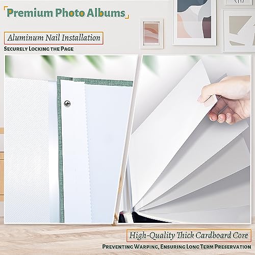 Image of Artfeel Photo Album Self Adhesive Scrapbook,120 Pages Large Photo Book for 4x6,5x7,8x10 Pictures,DIY Album for Baby Wedding Family Travel Birthday,with Metallic Pen and Scraper