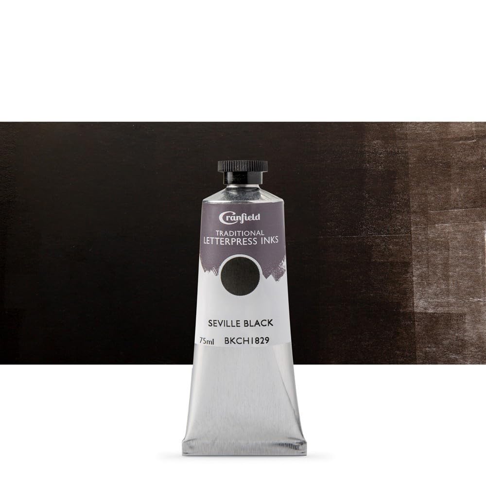 Cranfield : Traditional Letterpress Ink : 75ml : Seville Black