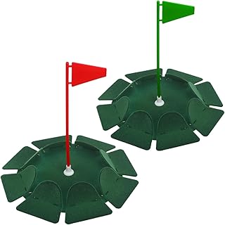HOW TRUE 2 PCS All-Direction Golf Putting Cup Golf Practice Hole Cup Surface Flocking for Office ...