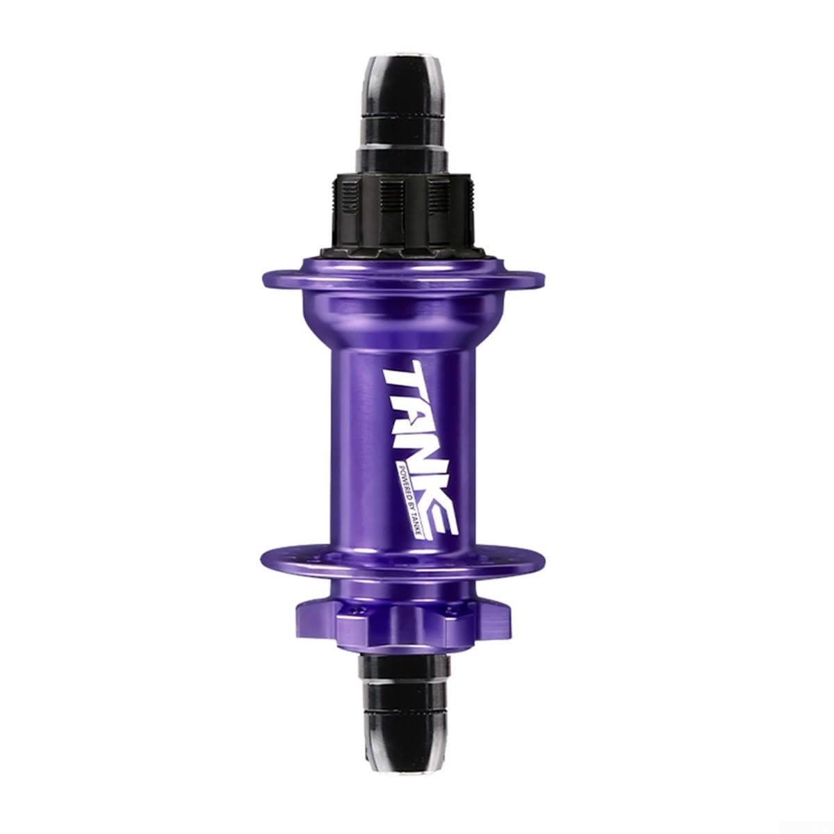 Mozzo posteriore resistente da 135 mm per Dirt Jump Bike, 32 fori, 6 bulloni, compatibile con freno a disco e sistema di cuscinetti completamente sigillati, finitura arancione (viola)