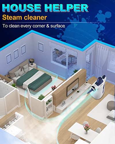 Mosche HANDHELD & PORTABLE STEAM CLEANER Handheld Pressurized Steam Cleaner With 11-Piece Accessory Set, Multi-Surface Steamer For Cleaning, All Natural Steam Cleaner For Home, Upholstery, Car, Floor thumb #4