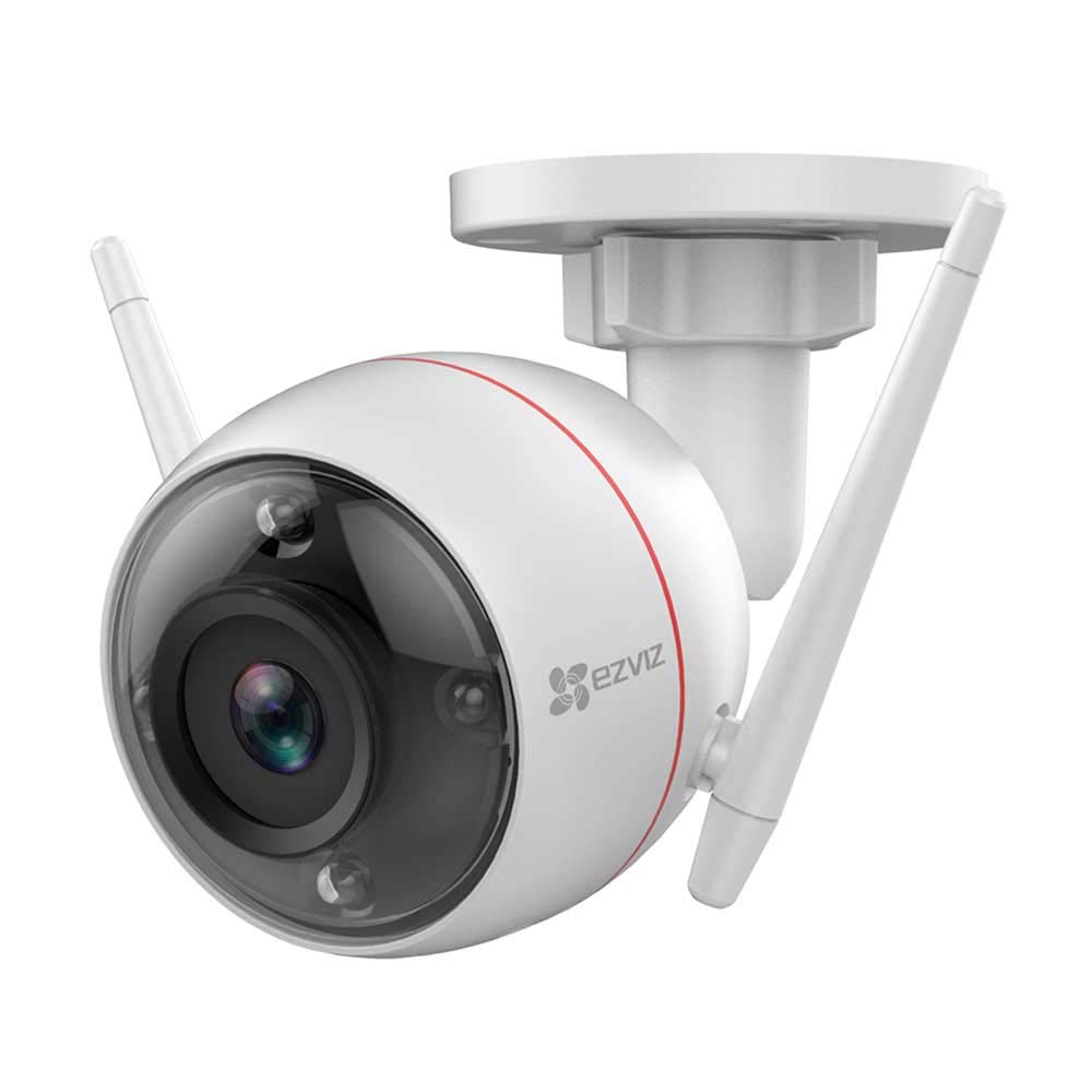 EZVIZ C3W 1080p Vision Nocturne en Couleur Caméra Surveillance Wifi Extérieur, Caméra Sécurité avec Alarme Sirène et Flash, IP67, Alexa Compatible, Détection de Mouvement, Audio Bidirectionnel, H.265