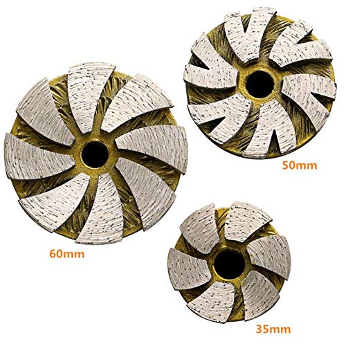 Disque Poncage Beton Accessoires de meuleuse d'angle de Tasse de meulage de Forme de Cuvette de Disque de meule de Diamant Disque De Poncage Beton (Outer Diameter : 60mm)