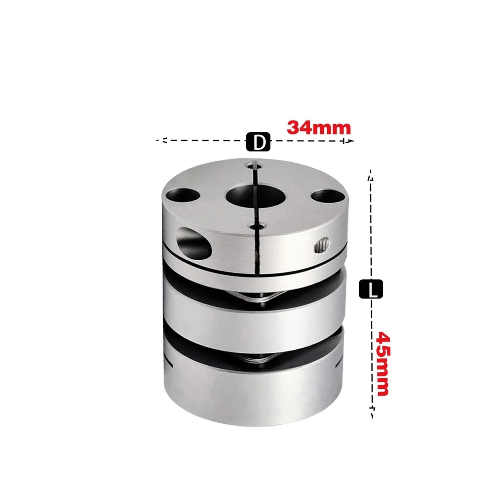Sprzęgło z podwójną membraną ze stopu aluminium