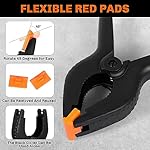 10 Pack Spring Clamps Heavy Duty - Assorted Sizes Spring Clips Plastic 6.5 Inches, 4.5 Inches, 3.5 Inches Set - Backdrop Clips Small Clamps For Crafts Woodworking Background - Image 4