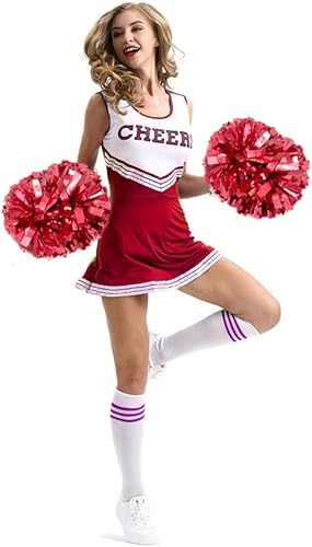 Miniatura 170 de Hooshing - Paquete de 2 pompones de animadora con mango tipo bastón, pompones para espíritu de equipo, deportes, bailes, animación, para niños