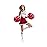 Hooshing 2PCS Red Pom Poms Cheerleading Holographic Spot Cheerleader Pom Poms with Baton Handle for Team Spirit Sports Dance Cheering
