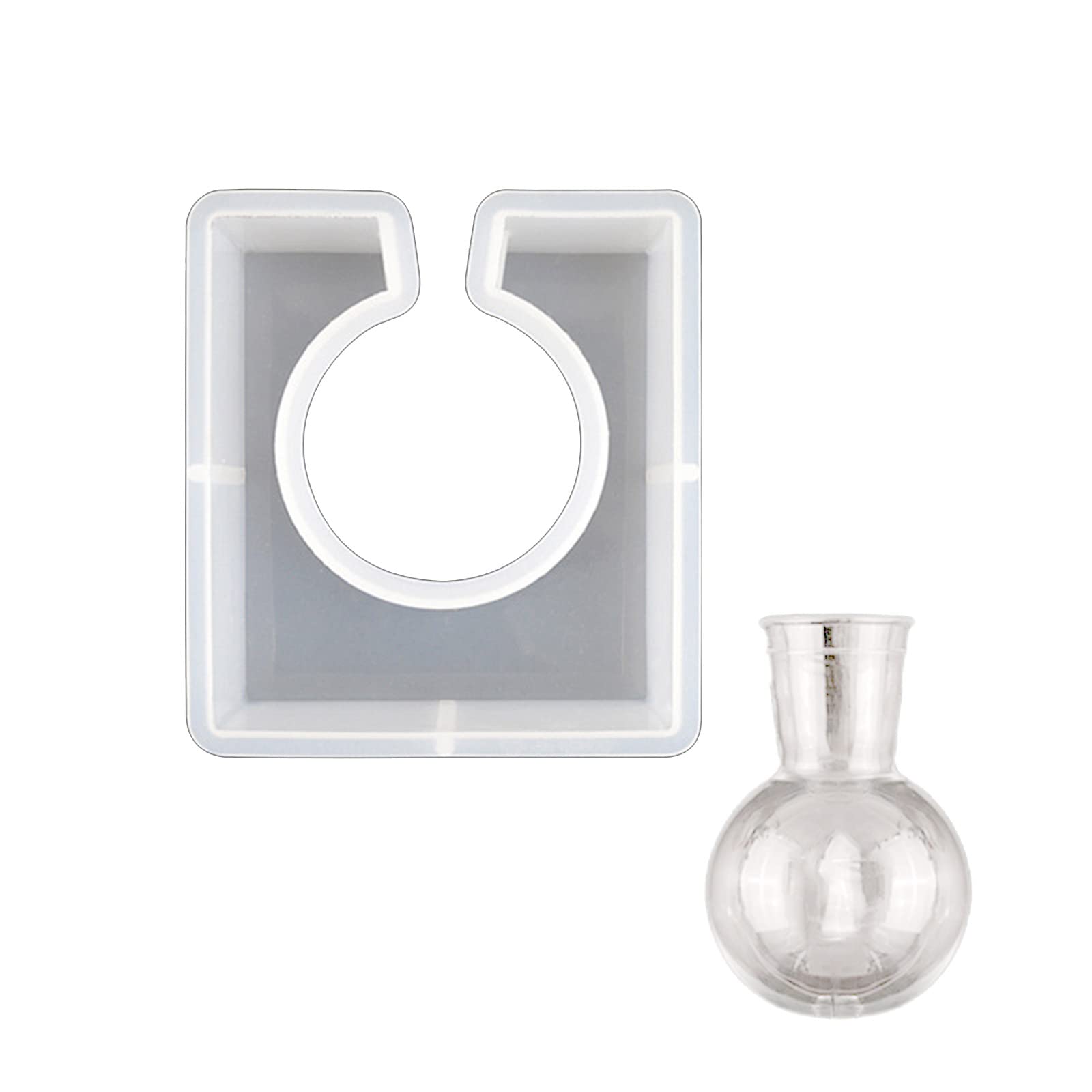Epoxy Resin Vase Silicone Mold for Plant Propagation Station Resin Casting for Hydroponic Flowers Office Desktop Propagation Station