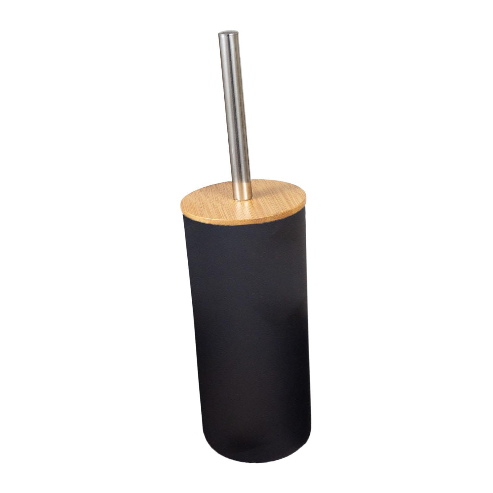 Bathroom Supplies Anti Drip Cleaning Supplies Deep Cleaning Toilet Brush Set Black