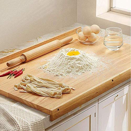 Planche à découper en bois réversible XL pour billot de cuisine durable - 5