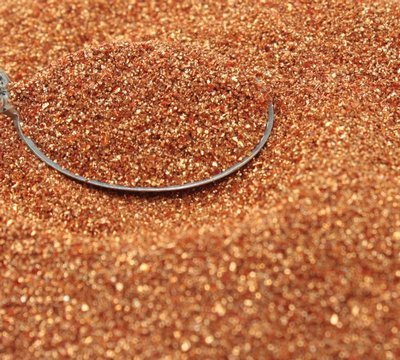 Copper Imported German Glass Glitter - 4 Ounce Bag - Fine 90 Grit (Most Popular Grain Size) Sparkly Glass Glitter - 311-9-010