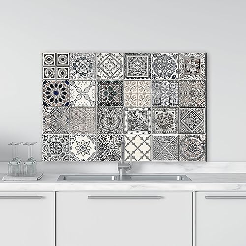 Protector contra salpicaduras vitrocerámica de aluminio lavable panel antisalpicaduras cocina metal 3