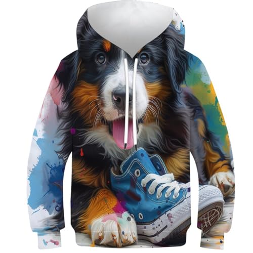 Sweat à capuche Berger Allemand pour adolescent idéal pour le collège en hiver