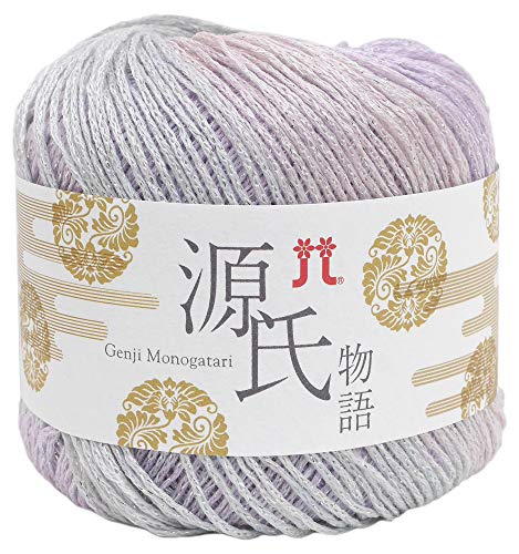 ハマナカ 源氏物語 毛糸 並太 Col.103 パープル 系 25g 約92m 2457